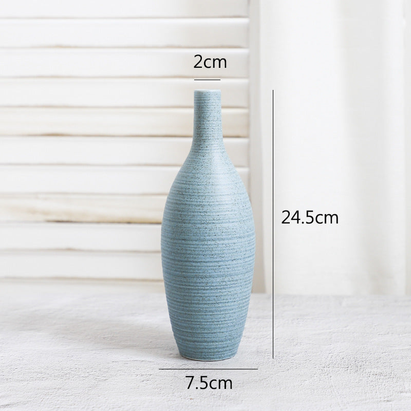 Creative Home Ceramic Crafts Ceramic Vase Desk Hydroponic Vase Decoration Home Decoration Vase - DropOnline.co