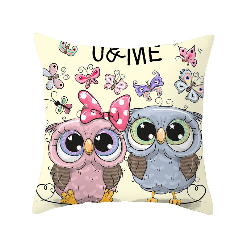 Owl animal pillowcase cushion cover - DropOnline.co
