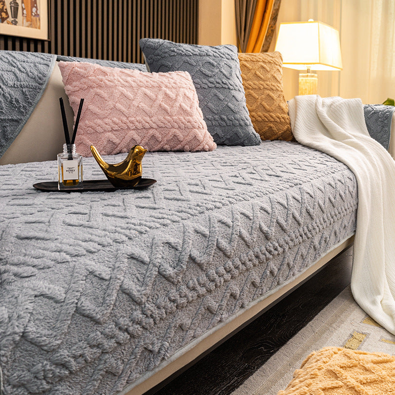 Modern Simple Sofa Cushion Non-slip Cushion Winter - DropOnline.co