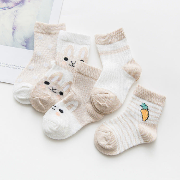 Cotton Baby Socks - Breathable Soft Socks for Boys & Girls - DropOnline.co