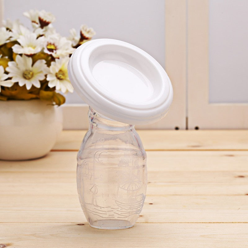 Silicone Breast Milk Collector - Manual Breast Pump & Milk Saver for Nursing Moms - DropOnline.co