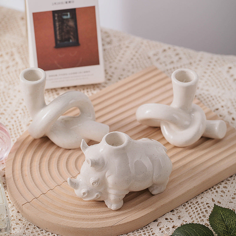 Creative Home Decoration Decoration Ceramic Incense Candle Table - DropOnline.co