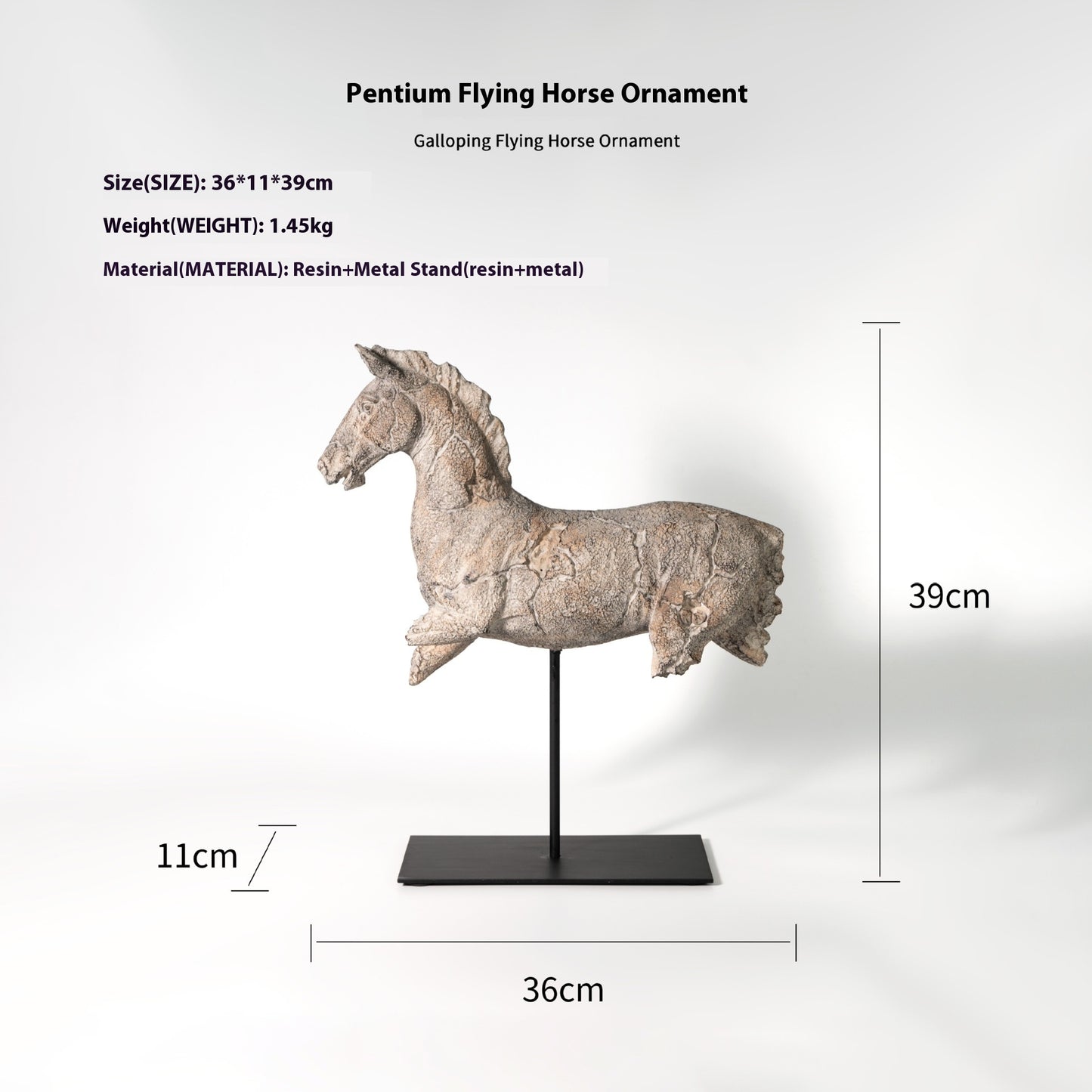 Silent Horse Sculpture Creative Decoration Table Decorations - DropOnline.co