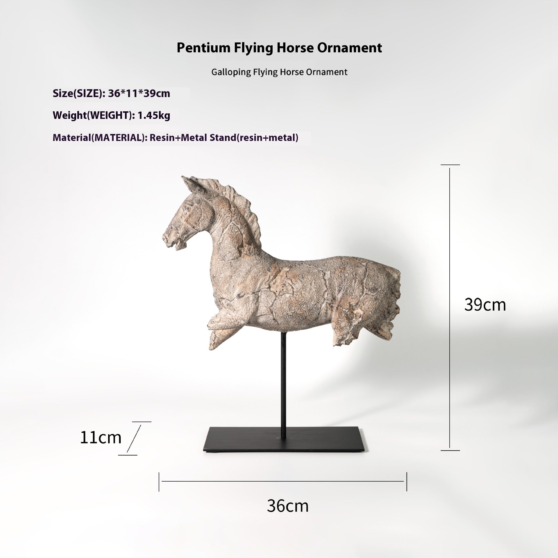 Silent Horse Sculpture Creative Decoration Table Decorations - DropOnline.co