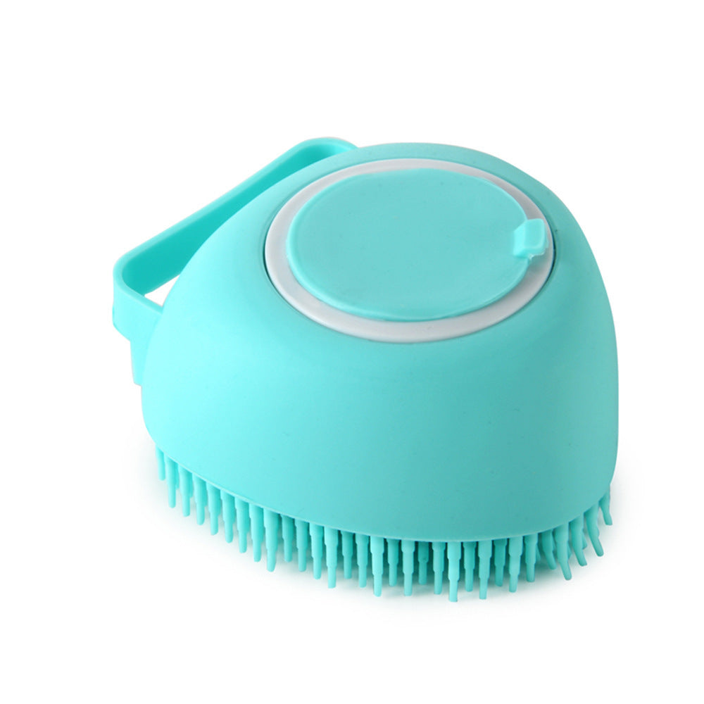 Silicone Dog Bath Massage Gloves Brush - Pet Grooming Tool with Shampoo Dispenser for Dogs & Cats - DropOnline.co