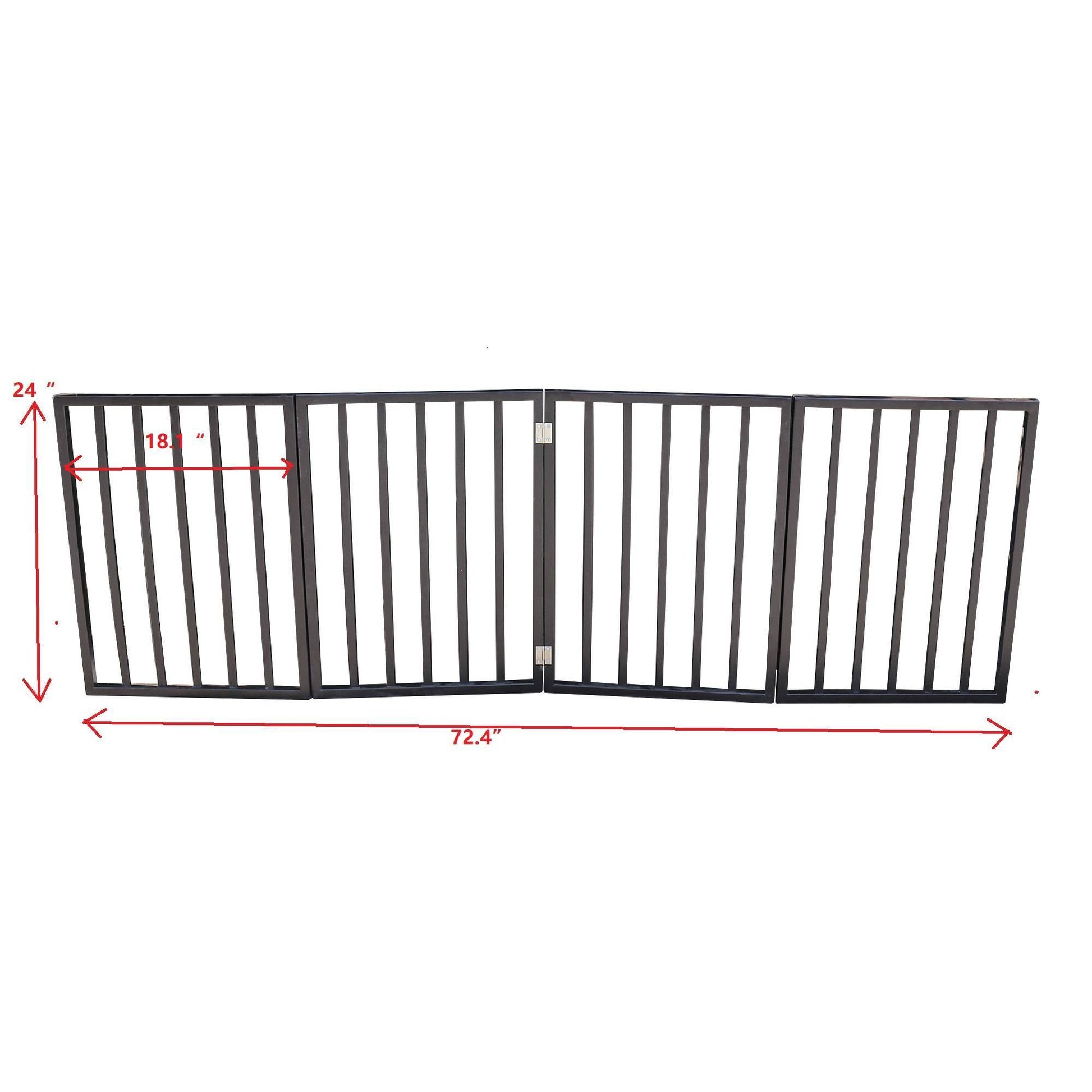 Pet Gate - Dog Gate For Doorways,Stairs Or House-standing, Folding - DropOnline.co