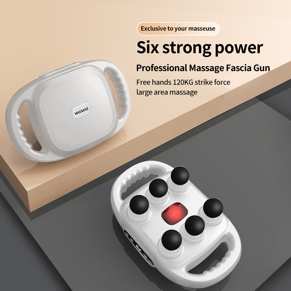 Handheld Deep Tissue Massagers  Percussion Massage Gun  6-Head Back Massager For Muscle Relaxation In Back Leg Neck Shoulder And Body Gifts For Families And Friends - DropOnline.co