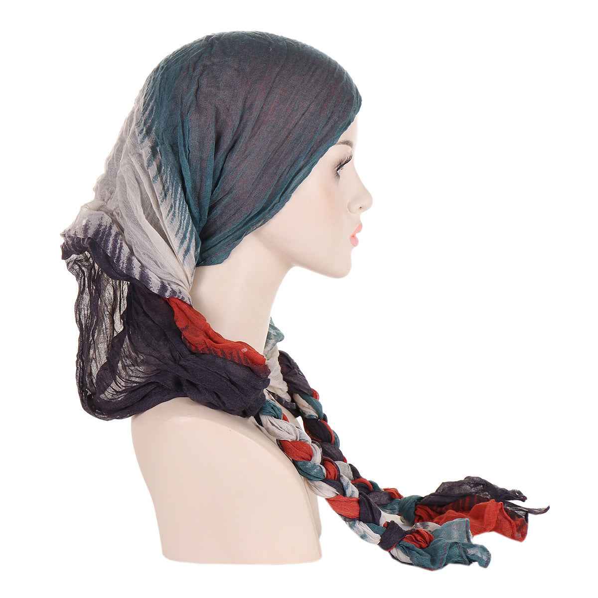 Tam-o'-shanter Hand-woven Braid Bandana Scarf Female Cap - Artisan Beret