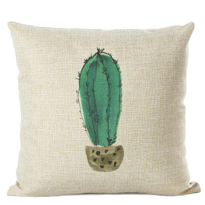 Cactus Cotton Linen Cushion Cover Home Car Interior - DropOnline.co