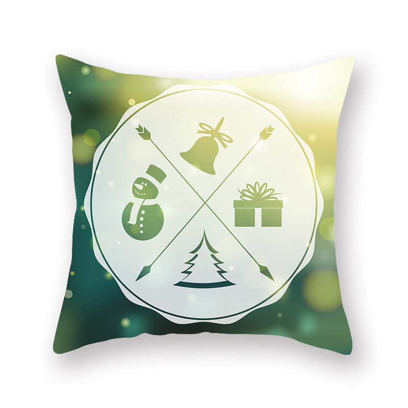 Christmas new peach skin cushion pillowcase - DropOnline.co