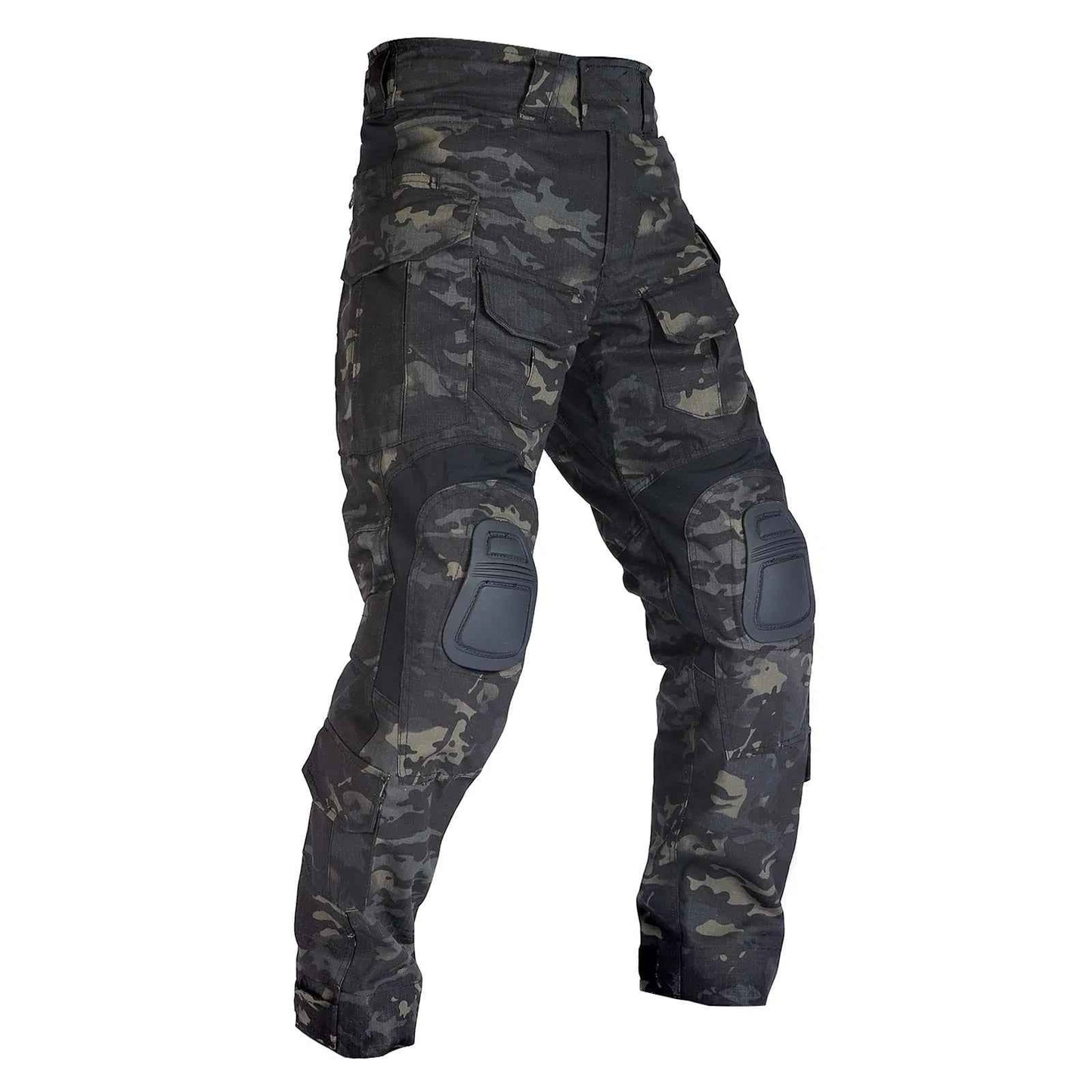 Men's Tactical Combat Pants - Military Cargo Trousers with Knee Pads