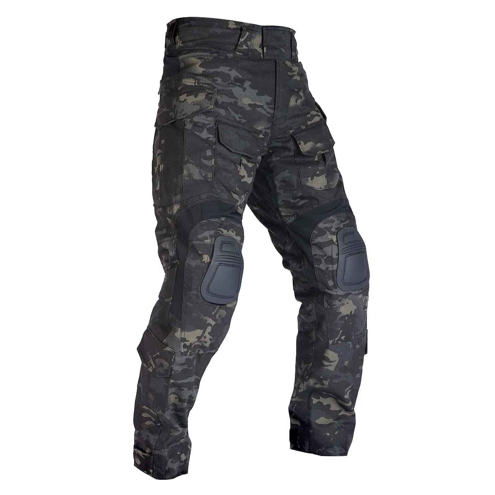 Men's Tactical Combat Pants - Military Cargo Trousers with Knee Pads