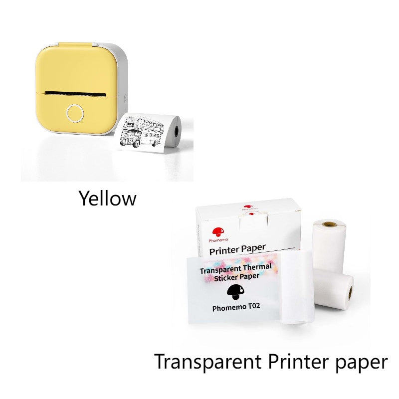 Portable Mini Thermal Label Printer Home Photo Printer Student Wrong Question Printer Bluetooth-compatible Mini Label Printer Price Tag - DropOnline.co