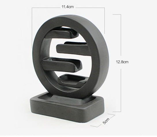 Square Incense Ceramic Backflow Incense Burner Creative Home Decor Incense Stand Censer Living Room Office Ornament - DropOnline.co
