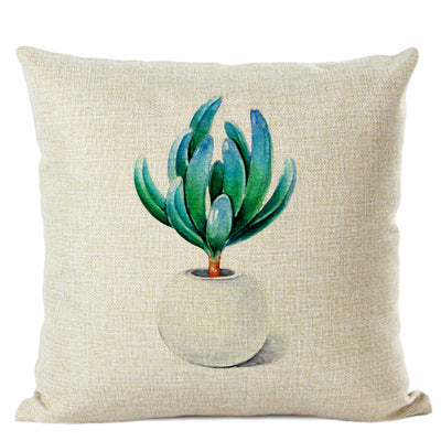 Cactus Cotton Linen Cushion Cover Home Car Interior - DropOnline.co