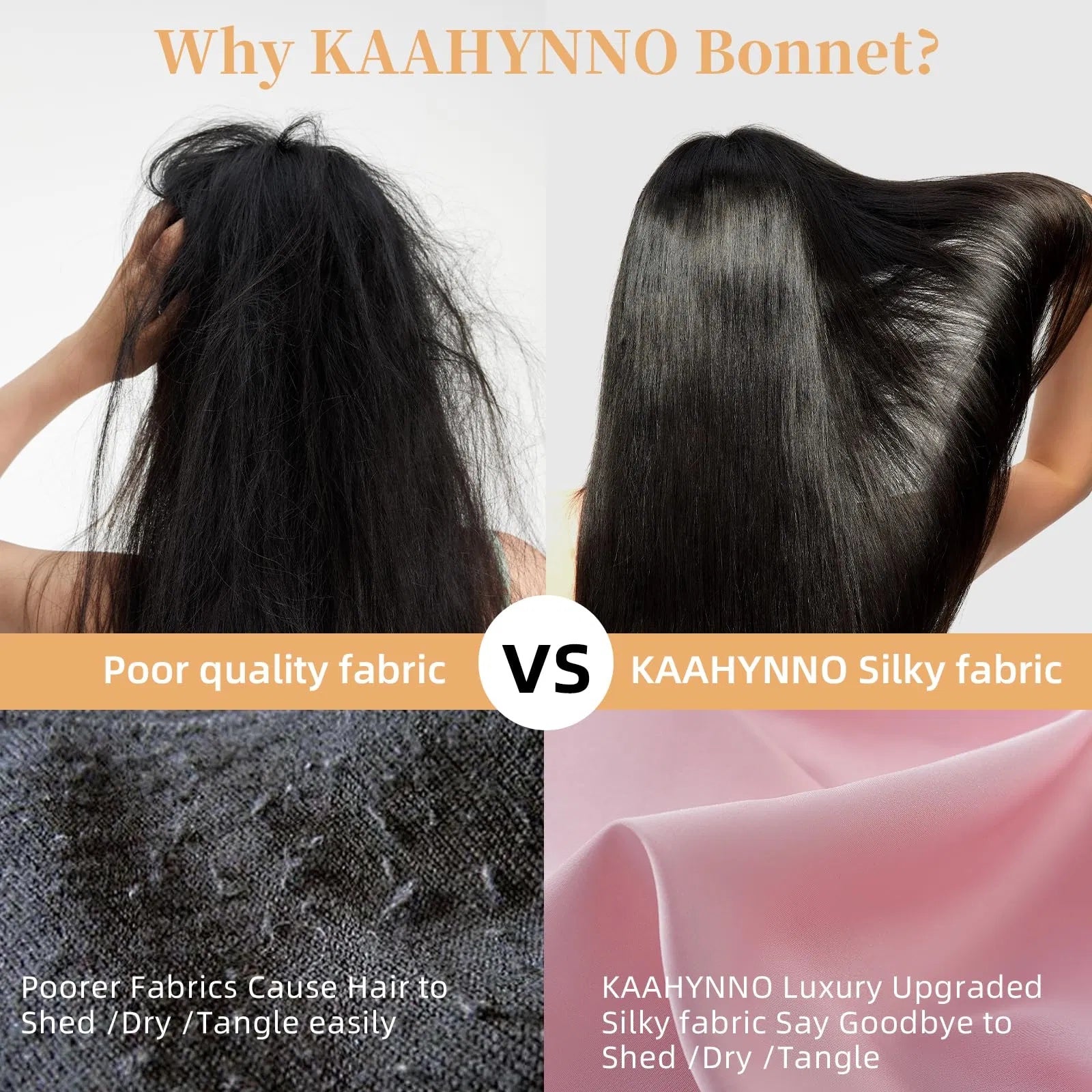 Silk Bonnet For Sleeping Women, Satin Hair Bonnet For Sleeping For Wavy Curly Natural Hair Women Men - Pink - DropOnline.co