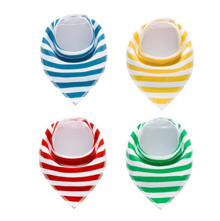 Baby Bandana Bibs 4-Pack - Cotton Triangle Drool Bibs with Arrow & Wave Prints - DropOnline.co