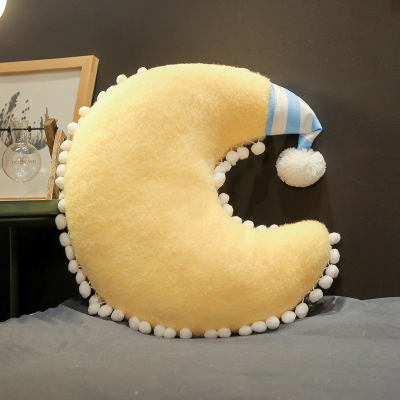 Sofa Bedroom Bedside Star Moon Love Crown Cushion Pillow - DropOnline.co