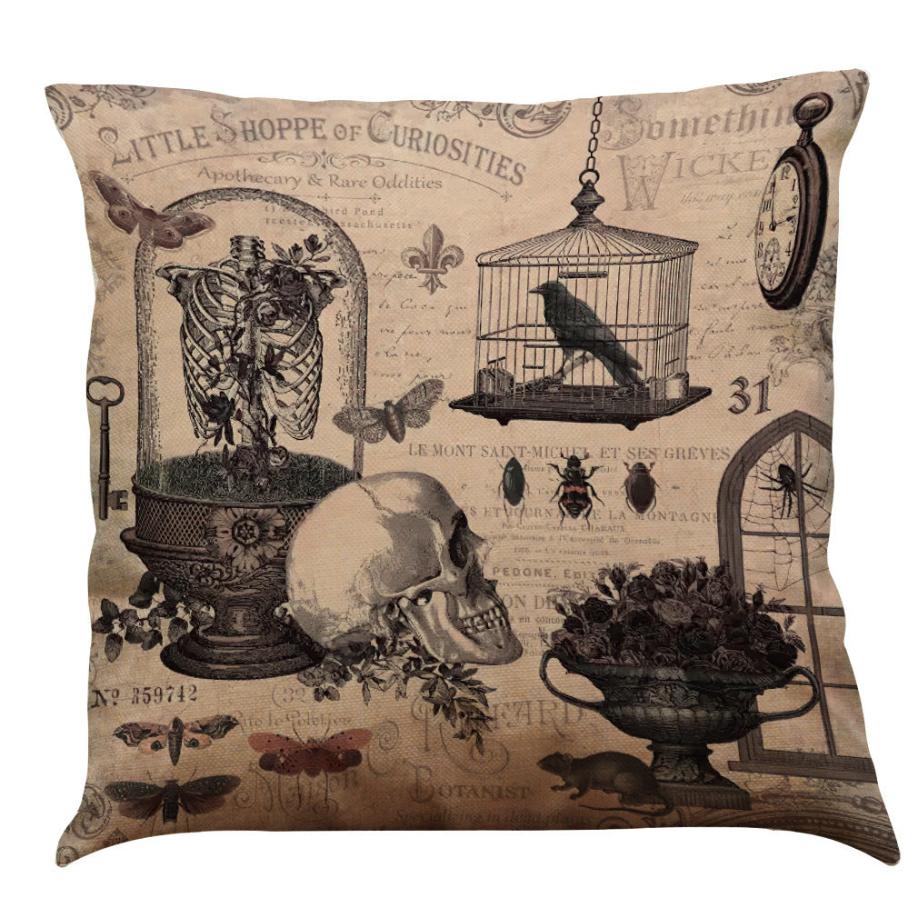 Halloween Cotton Linen Sofa Car Cushion Pillowcase - DropOnline.co