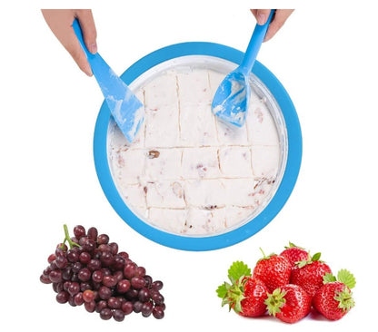 DIY Ice Cream Maker for Kids - Fun Frozen Yogurt Pan with No Electricity Needed