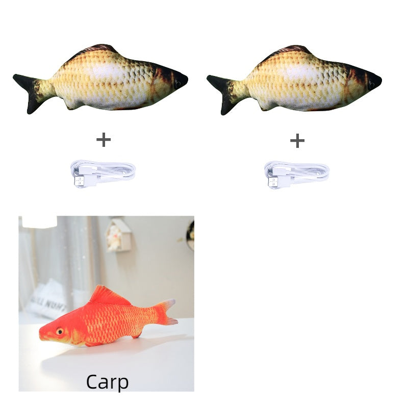 Without Cat Nip Version - Electric Jumping Fish Simulation Electric Fish Toy - DropOnline.co