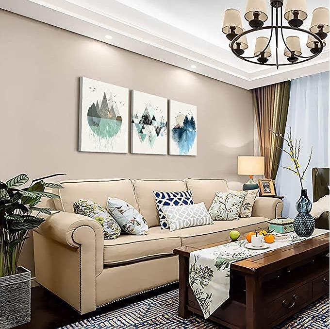 Abstract Living Room Canvas Art - Modern Smokey Girl Landscape Wall Decoration Painting - DropOnline.co