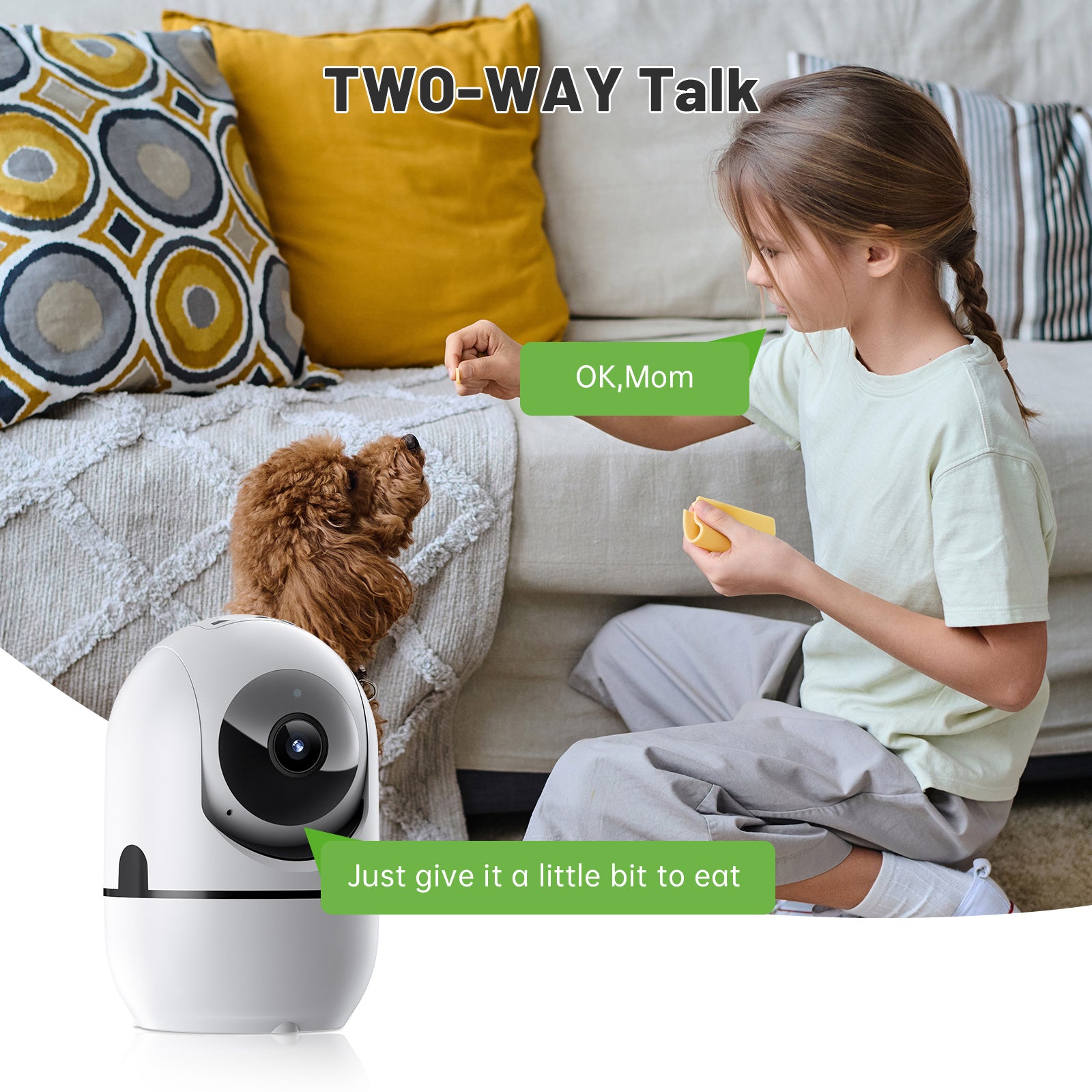 2-way Video Call Network Camera PTZ WIFI Security Cam AI Smart Camera For Home Night Vision Wireless Indoor Camera - DropOnline.co