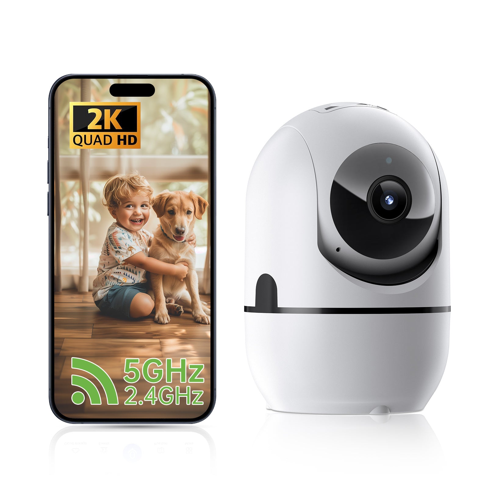 2-way Video Call Network Camera PTZ WIFI Security Cam AI Smart Camera For Home Night Vision Wireless Indoor Camera - DropOnline.co