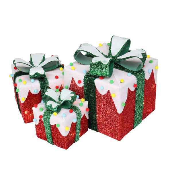3pcs 60 Iceberg Effect Colored Cotton Balls - Battery Courtyard Gift Box Decoration - DropOnline.co
