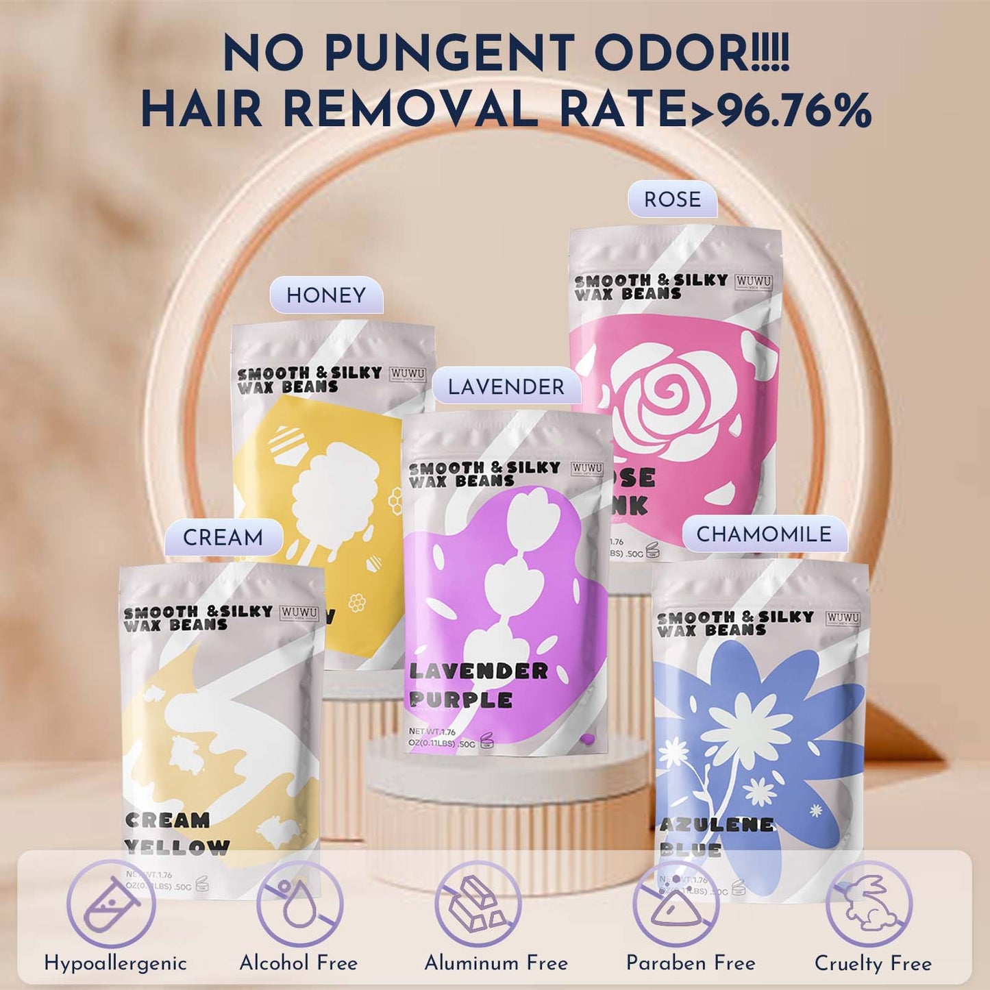 Waxing Kit WUWUVISTA 23 Items Hair Removal Wax Kit With Wax Warmer Waxing Beads For Face, Brazilian, Full Body, Bikini, Sensitiive Skin  Skin Suitable For Plugs Of American, European Specification - DropOnline.co