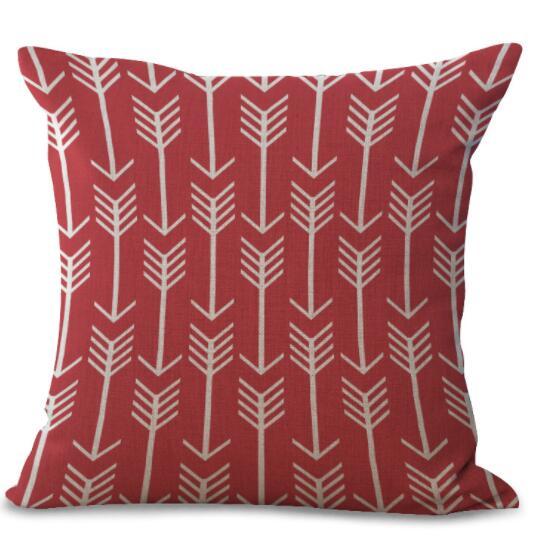 New Colorful Geometric Series Printed Linen Cotton Cushion Cover Home Decor Houseware Throw Pillow Case Almofadas Cojines - DropOnline.co
