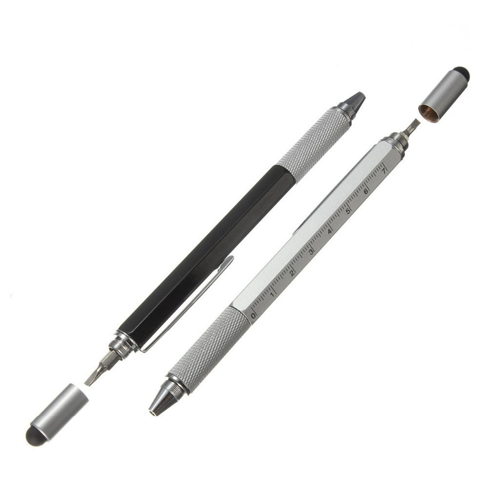 6-in-1 Multifunctional Stylus Pen - Touch Screen Pen with Ruler, Screwdriver & Spirit Level - DropOnline.co