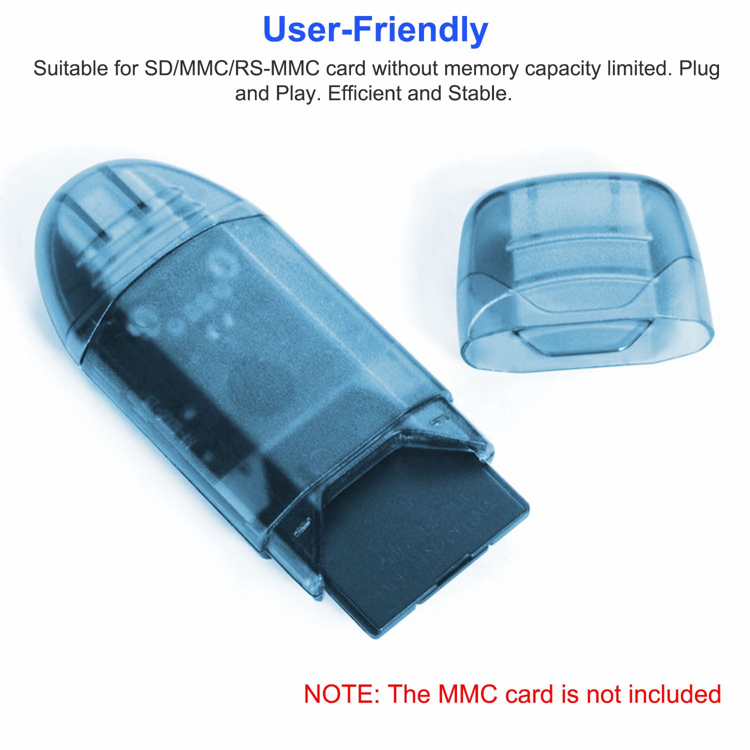 1Pc Memory Card Reader USB 2.0 480Mbps High Speed Card Reader Adapter For SD Card - DropOnline.co