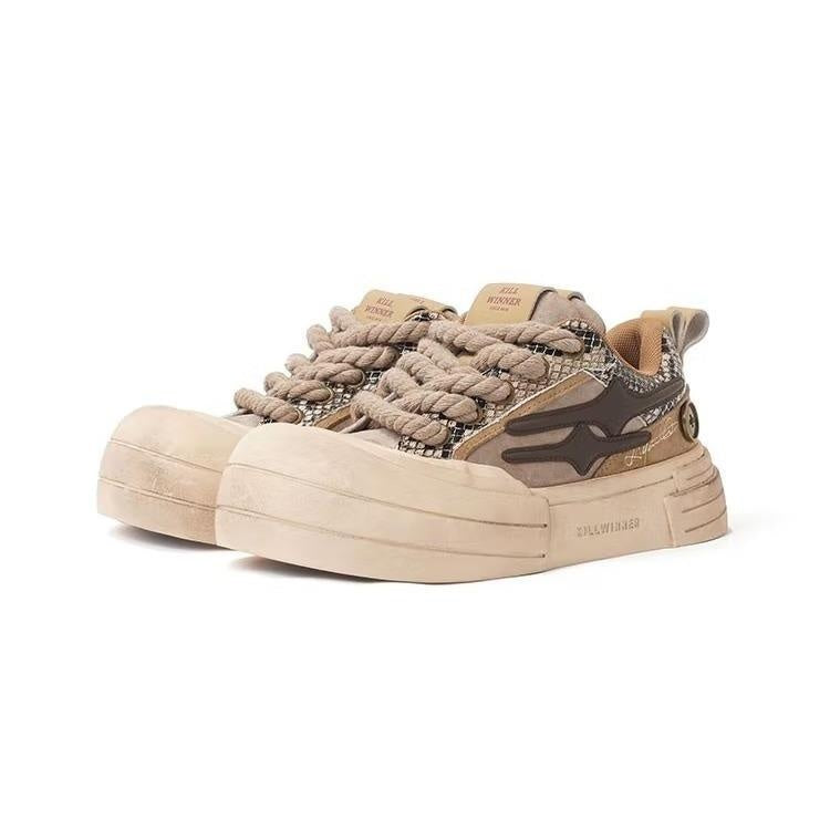 KILLWINNER--Smile Life Sneaker - Brown - Unisex - DropOnline.co