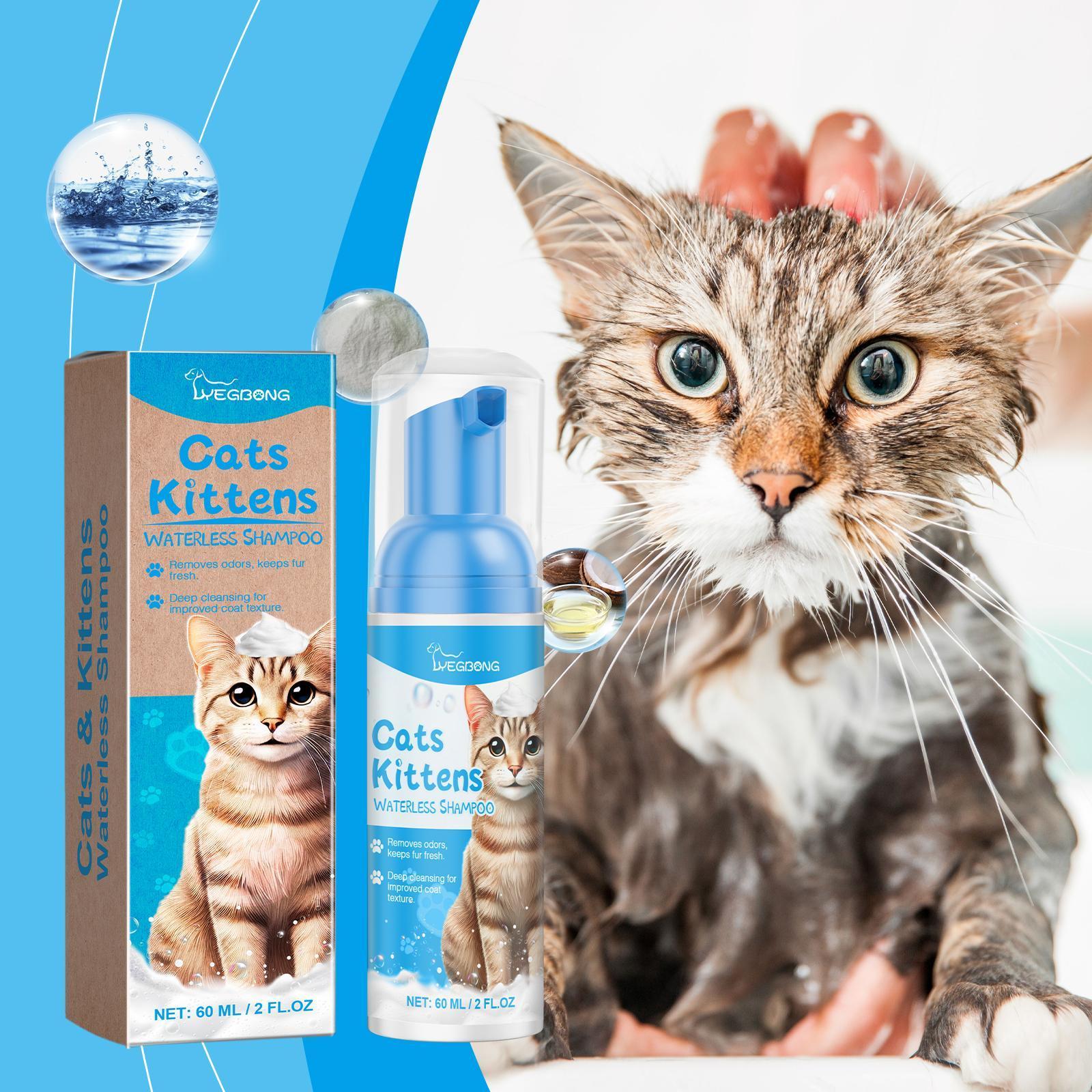Yegebang Cat Cleaning Mousse Mild Non-irritating Pet Cleaning Foam - DropOnline.co