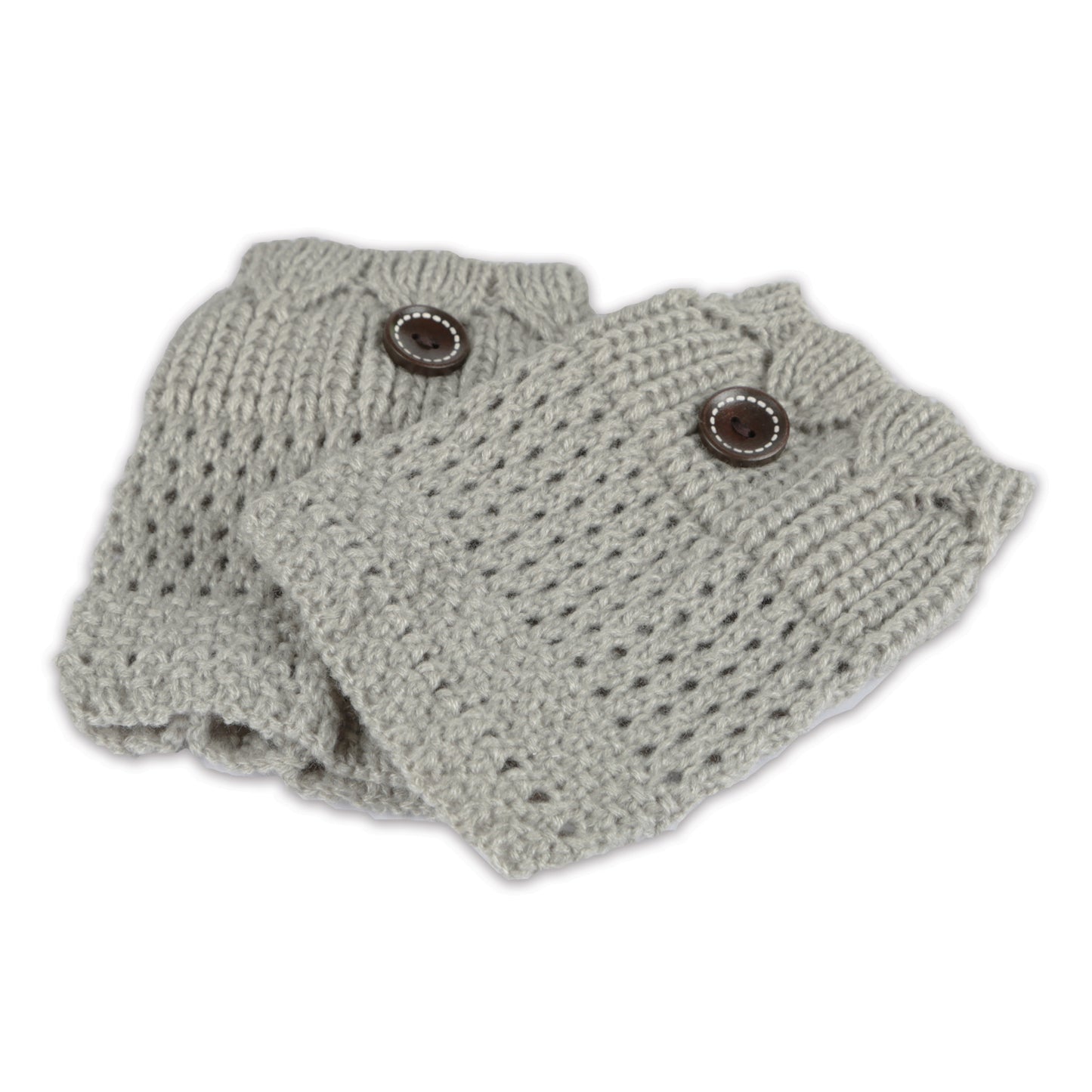 Women's Winter Crochet Knit Leg Warmers - 1 Pair - DropOnline.co