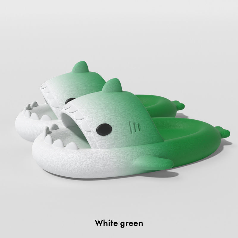 Gradient Shark Slippers Men's Home Bathroom Non-slip - DropOnline.co