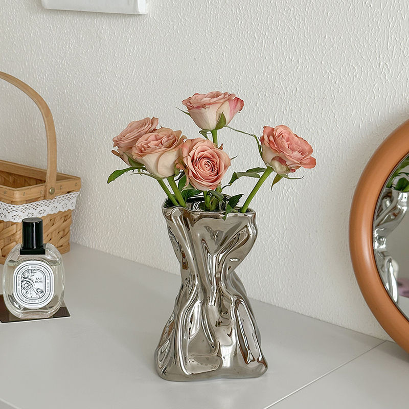 Simple Cream Style Vase Decoration Home Decoration - DropOnline.co
