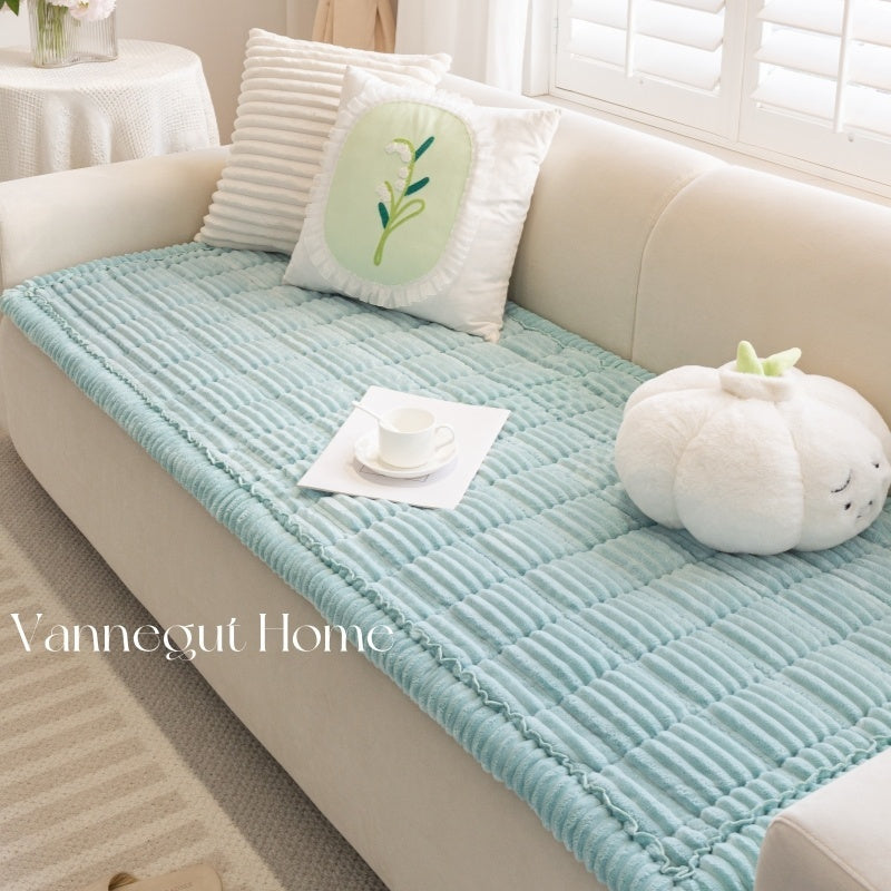 Sofa Cushion Autumn And Winter Thickening Plush Non-slip Tatami Cushion - DropOnline.co