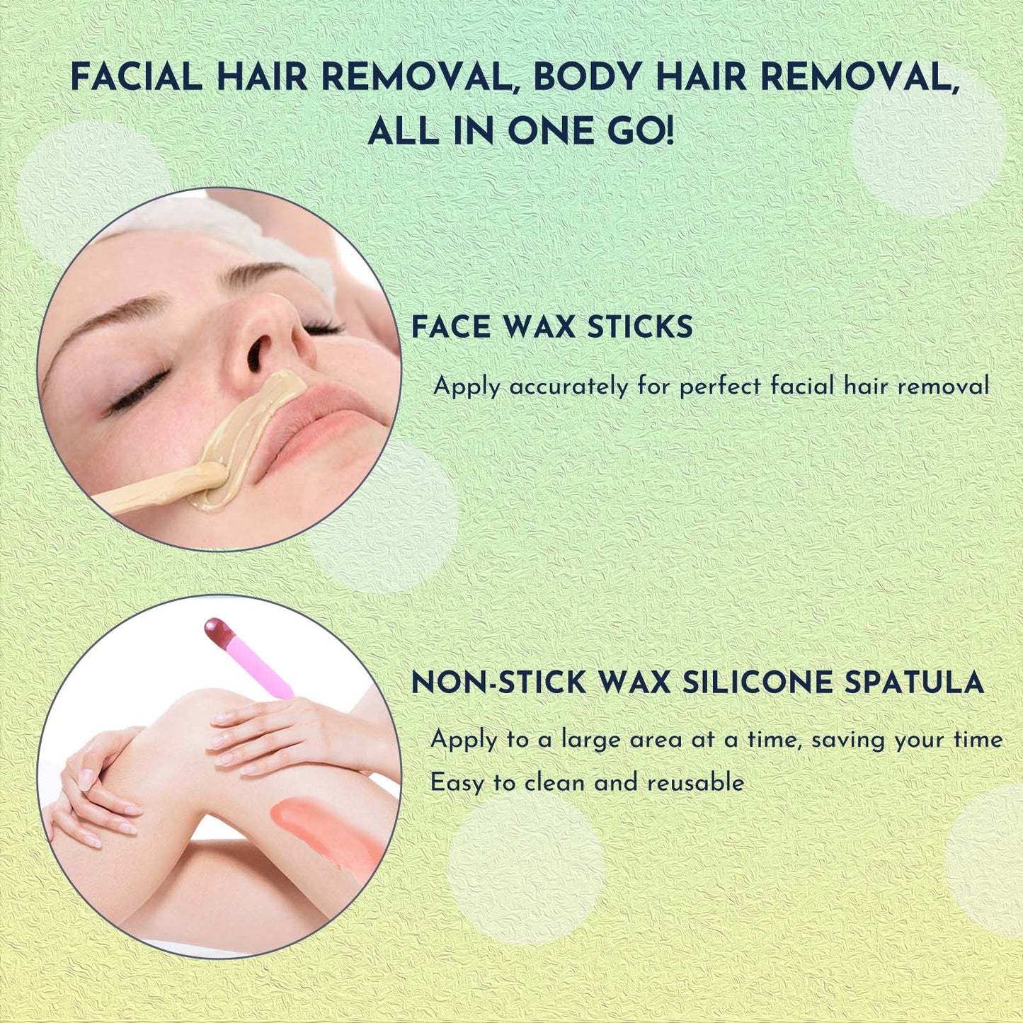 Waxing Kit 19 Items, WUWUVISTA Hair Removal Wax Kit With Wax Melt Warmer Waxing Beads For Face, Brazilian, Full Body, Bikini Suitable For Plugs Of American & European Specifications - DropOnline.co