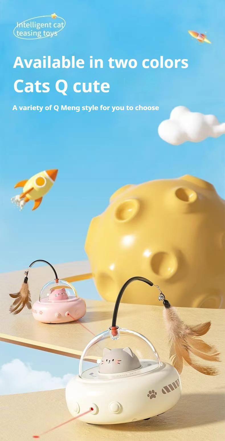 Smart Electric Cat Car With Automatic Laser Pointer - Cat Fun, Energy-Saving Product - DropOnline.co