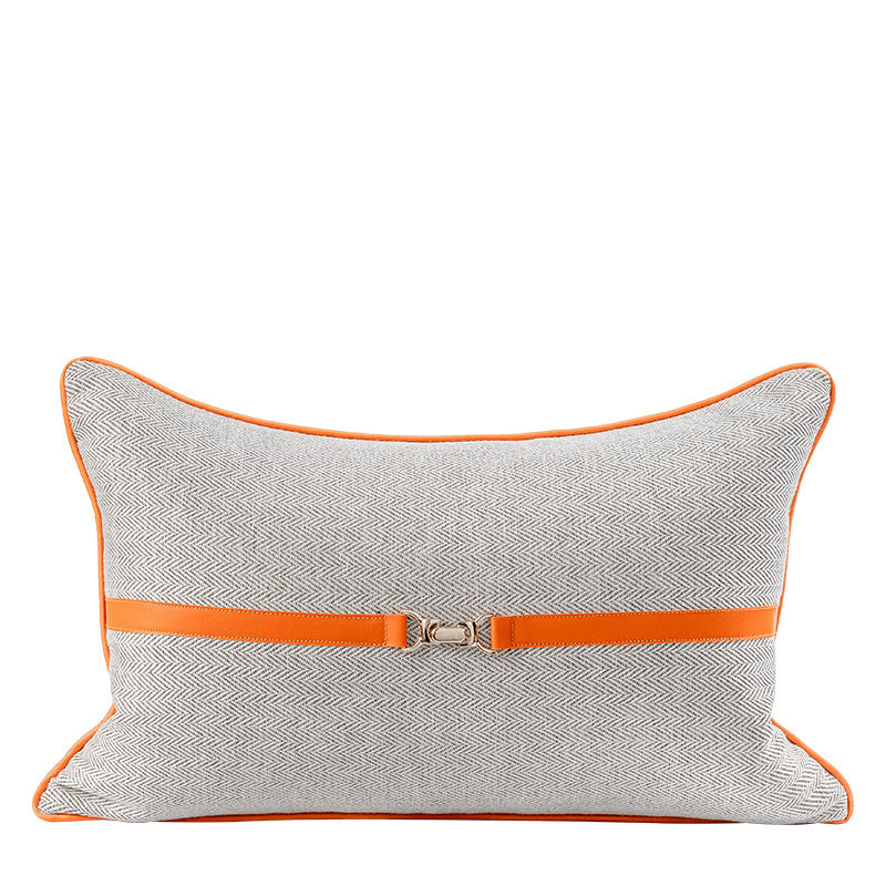 Bedroom Model Room Living Room Bedside Large Backrest Cushion Lumbar Pillowcase - DropOnline.co