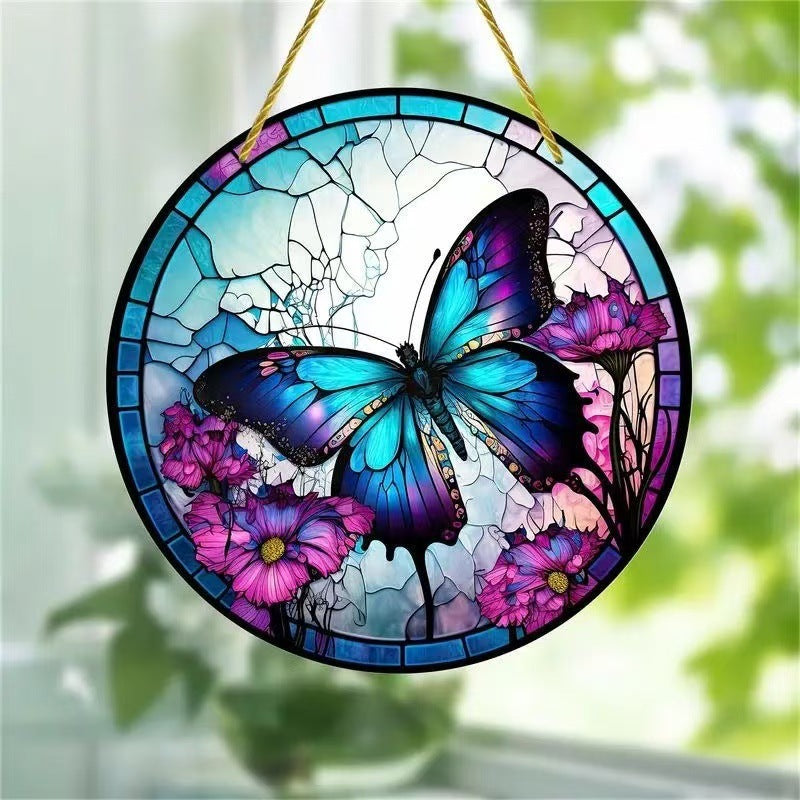 Creative Butterfly Theme Home Wall Decoration Acrylic Hanging Painting - DropOnline.co