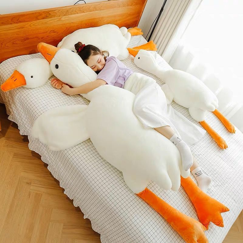 Cute Big White Geese Pillow Plush Toy - DropOnline.co