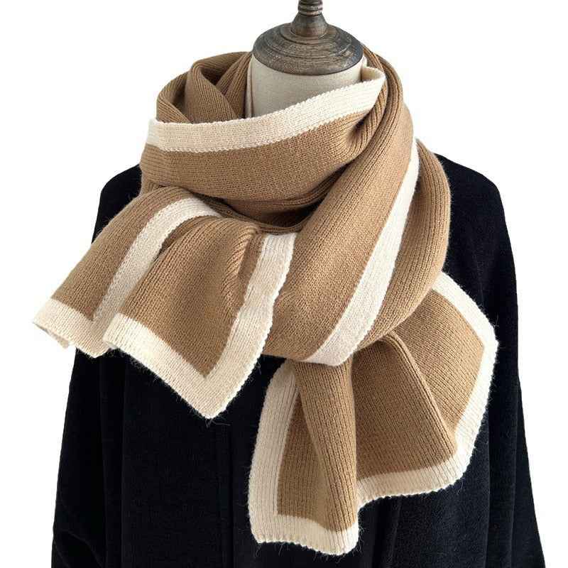 Color Matching Scarf - Knitted Wool Winter Wrap