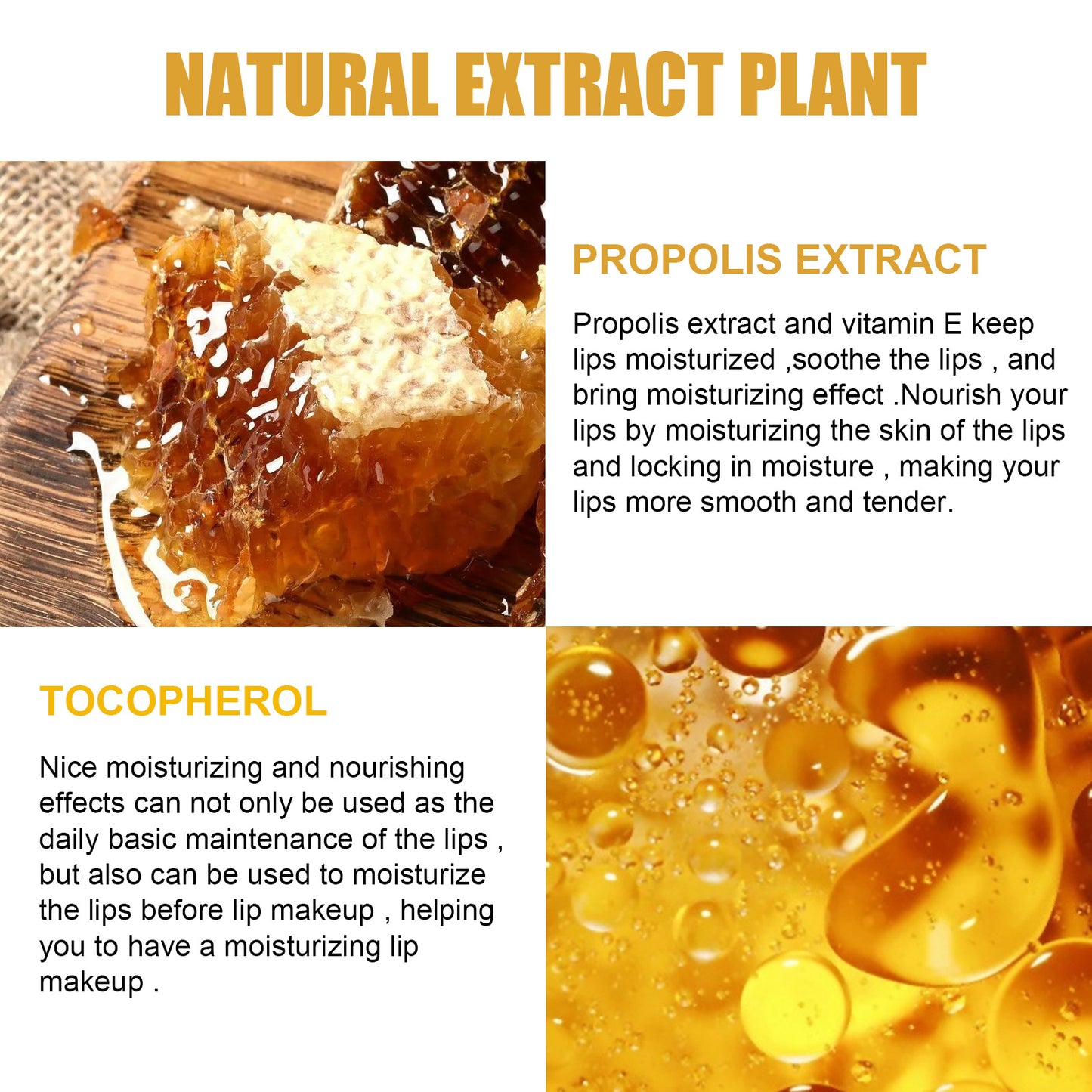 EELHOE Honey Lip Mask Moisturizing Exfoliating Lip Care Bee Lipstick - DropOnline.co