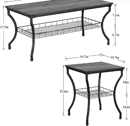 3-piece Living Room Set, Coffee Table And Coffee Table - DropOnline.co