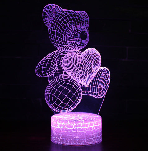 3D Lamp Acrylic USB LED Night Lights Neon Sign Lamp Xmas Christmas Decorations For Home Bedroom Birthday Decor Valentines Day Gifts - DropOnline.co