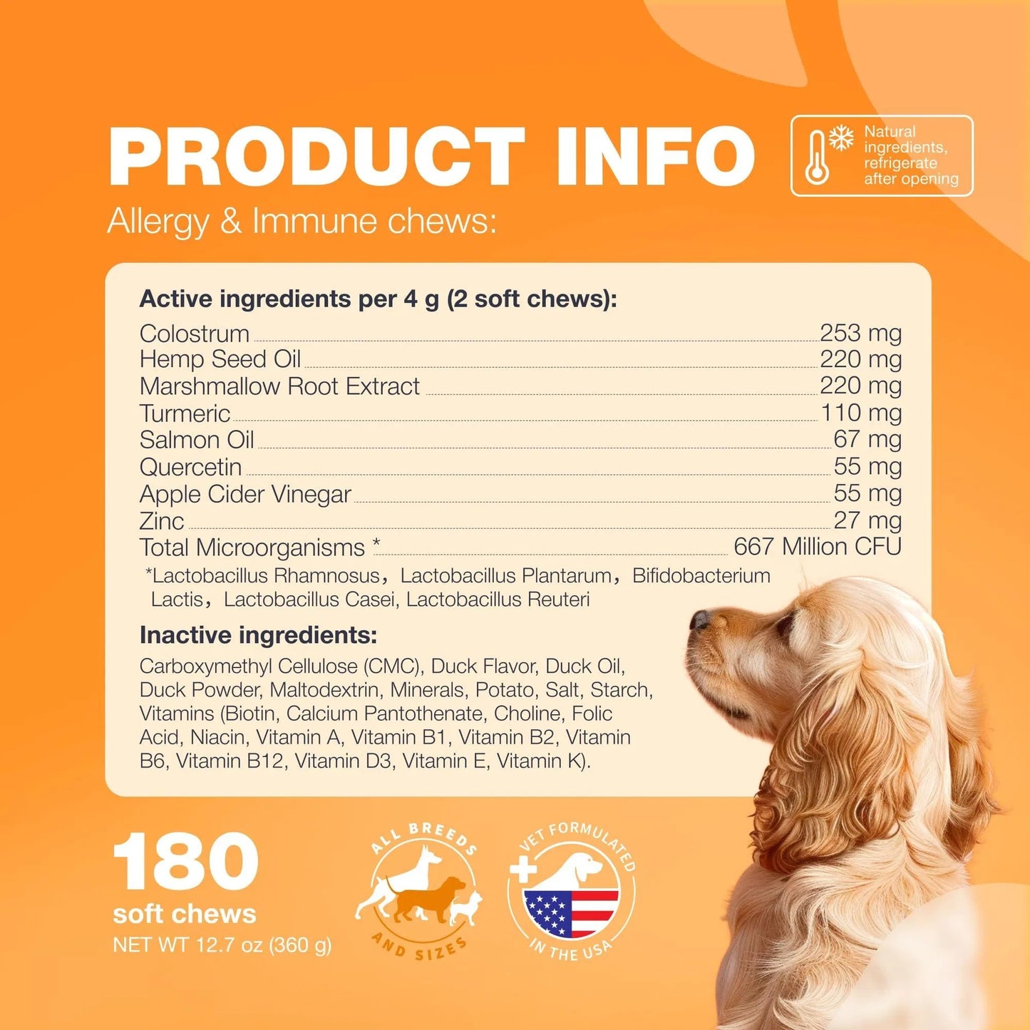Dog Allergy Relief Chews Itch Relief For Dogs Anti Itch Dog Allergy Chews US Formulated Dog Itching Skin Relief With Salmon Oil Immune Health Seasonal Allergies & Hot Spots Support Treats - DropOnline.co