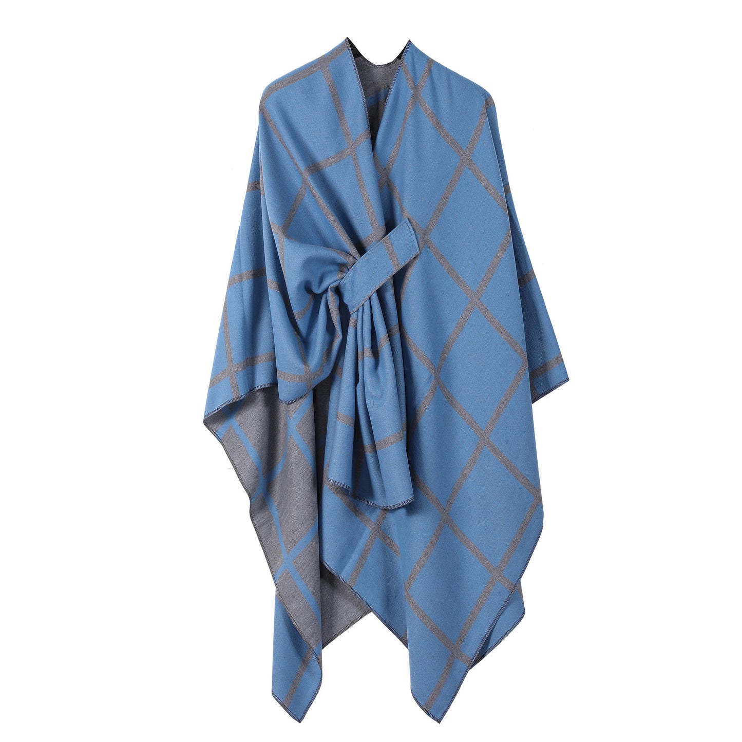 Women's Fashion Gingham Check Warm Scarf - Classic Plaid Winter Wrap - DropOnline.co